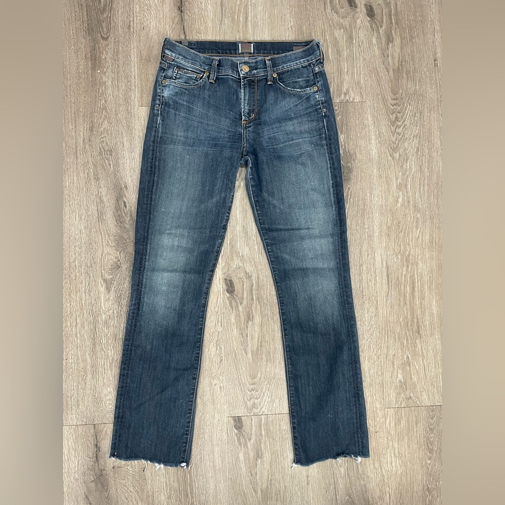 Citizens Of Humanity Dark Blue Straight Leg Jeans